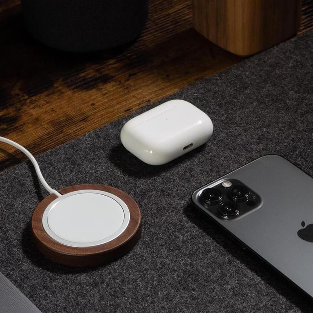 MagSafe Halterung aus Holz MagSafe Case Magsafe Dockingstation Charging Station Apple iPhone 13 iPhone 12 AirPods Pro