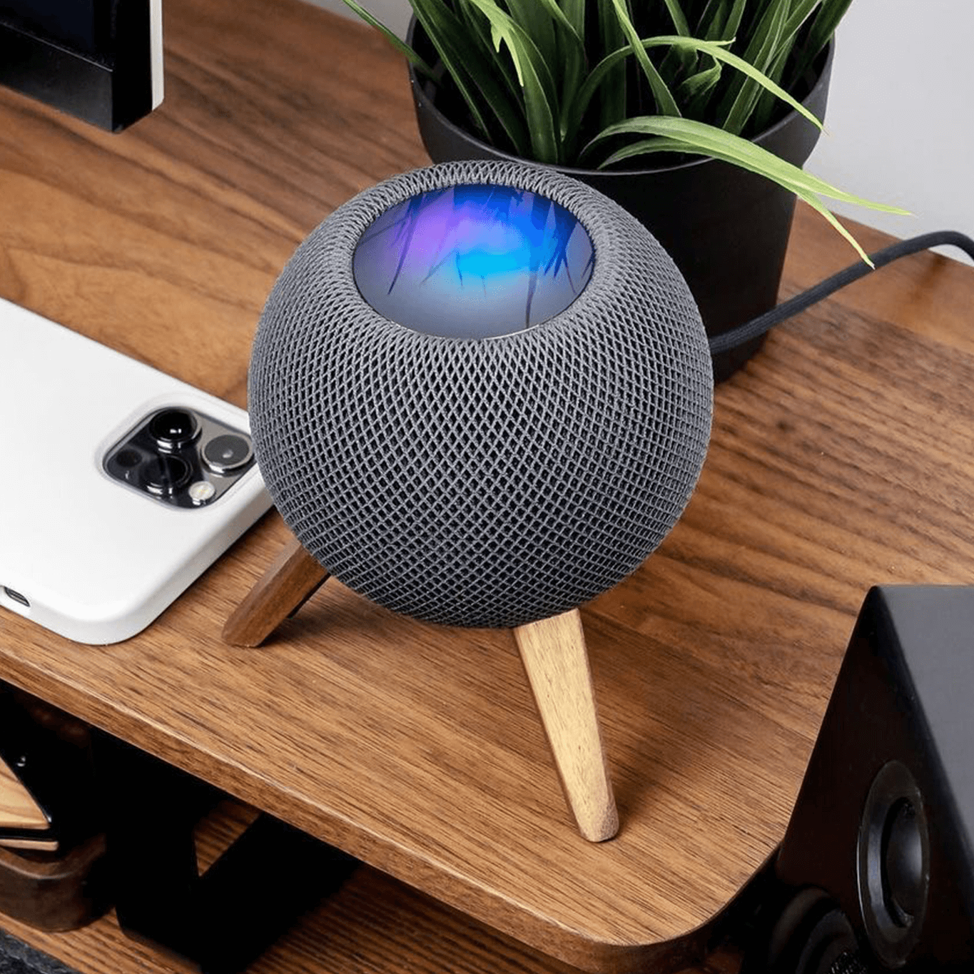 Holzstativ HomePod Erhöhung Halterung Erhöhung Standfuß Stand