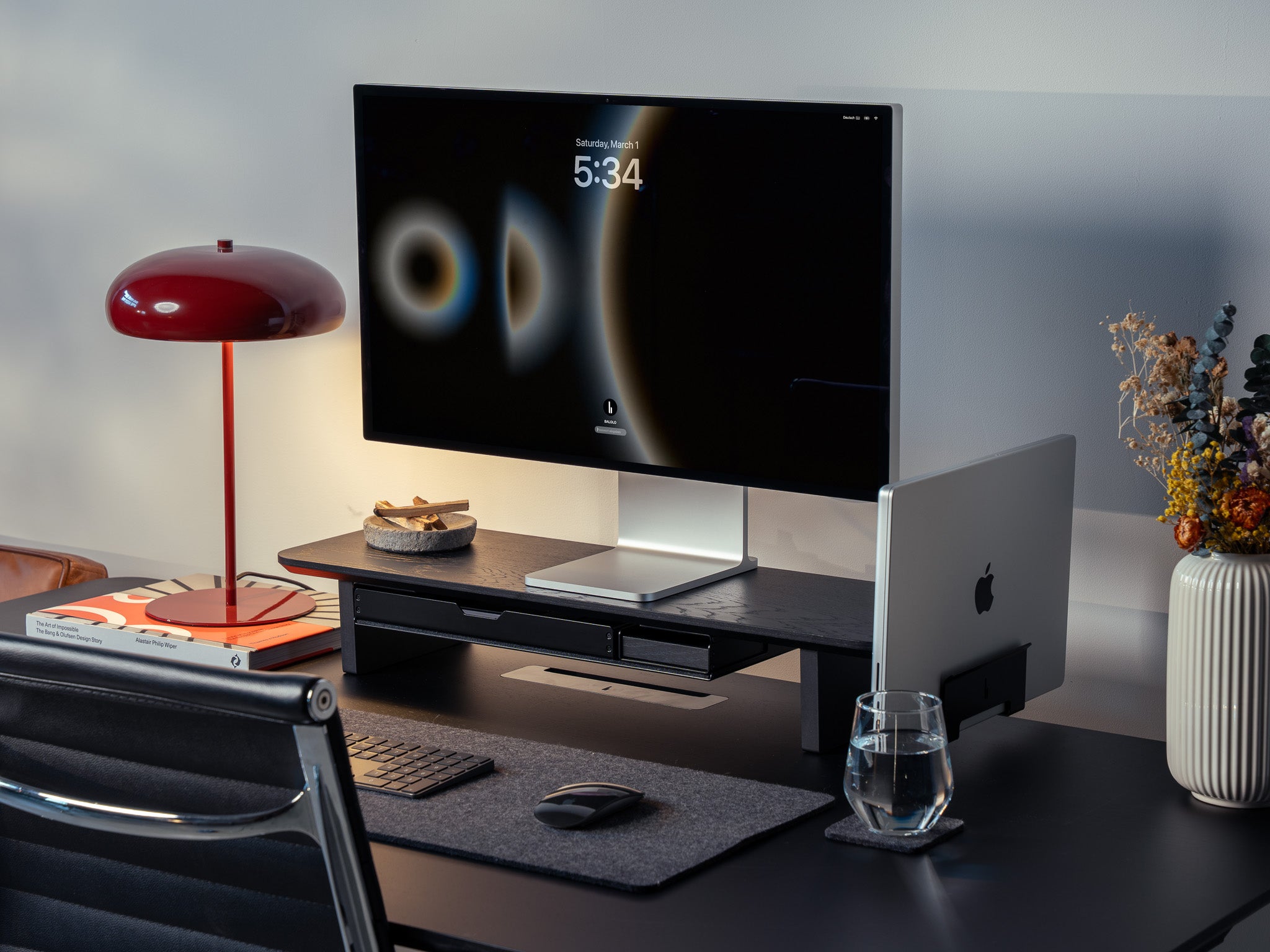 The Setup Cockpit Medium & Laptop Dock Set - All Black | BALOLO