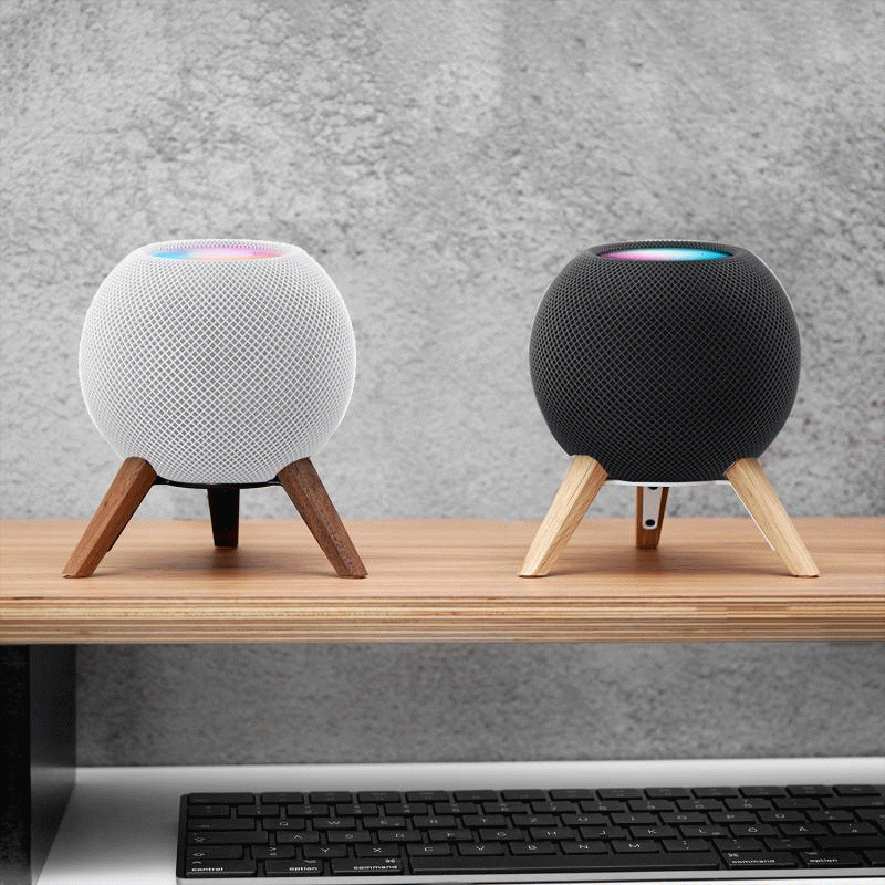 HomePod mini neue Farben HomePod new colors Apple HomePod mini Stand Holz Standfuß Holzstativ Wandhalterung